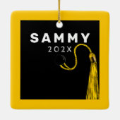 Abschluss Keepake-Geschenk Keramikornament (Rückseite)