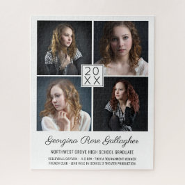 Abschluss Keepake Modern Foto Collage Classic Puzzle