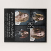 Abschluss Keepake Modern Foto Collage Classy Bk Puzzle (Horizontal)