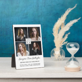 Abschluss Keepake Moderne Fotocollage Classic Fotoplatte