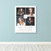 Abschluss Keepake Moderne Fotocollage Classic Leinwanddruck (Insitu (Holzboden))