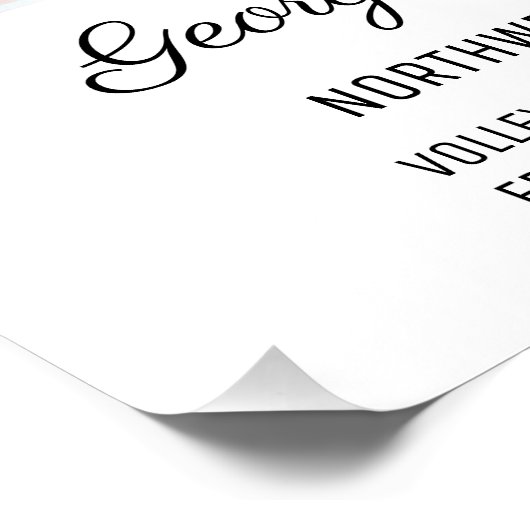 Abschluss Keepake Moderne Fotocollage Classic Poster (Ecke)