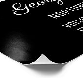 Abschluss Keepake Moderne FotoCollage Klasse Bk Poster (Ecke)