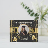 Abschluss Keepake Postkarten-Klasse von 2024 Postkarte (Stehend Vorderseite)