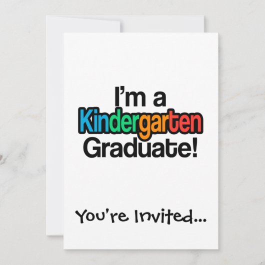 Abschluss Kindergarten Kindergarten Einladung (Vorderseite)