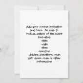 Abschluss Kindergarten Kindergarten Einladung (Rückseite)