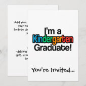 Abschluss Kindergarten Kindergarten Einladung (Vorne/Hinten)