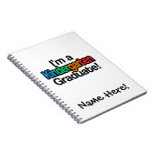 Abschluss Kindergarten Kindergarten Notizblock (Rechte Seite)