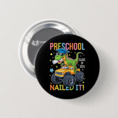 Abschluss Kindergarten Klasse 2025 Absolvent Dinos Button (Vorne & Hinten)