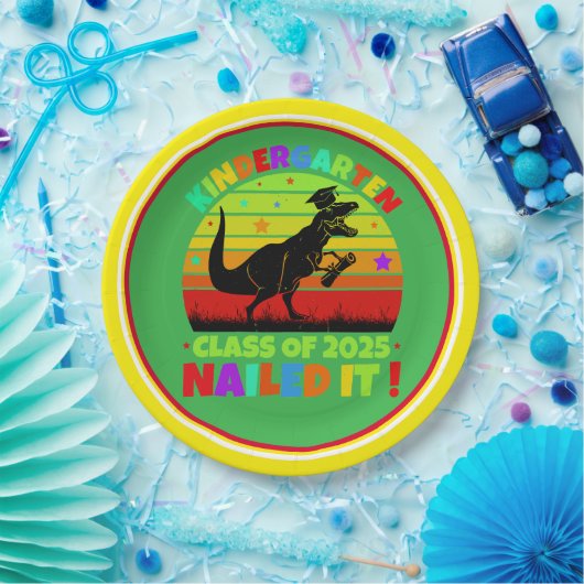 Abschluss Kindergarten Klasse 2025 Pappteller (Party)