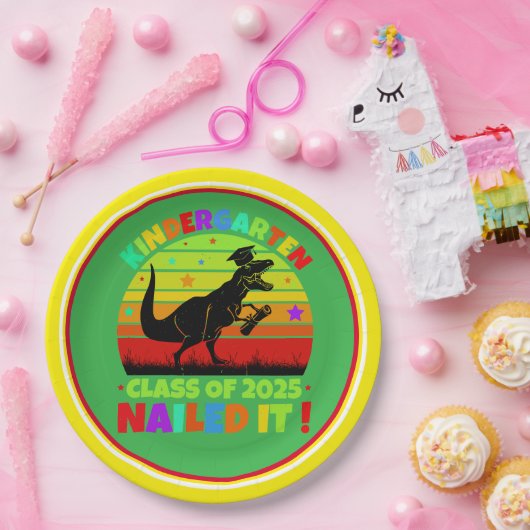 Abschluss Kindergarten Klasse 2025 Pappteller (Party)