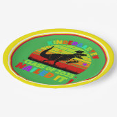 Abschluss Kindergarten Klasse 2025 Pappteller (Schrägansicht)