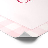 Abschluss Kirsche Willkommen, Rosa Coquette Poster (Ecke)