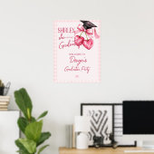 Abschluss Kirsche Willkommen, Rosa Coquette Poster (Heimbüro)