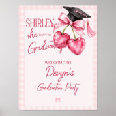 Abschluss Kirsche Willkommen, Rosa Coquette Poster (Vorne)
