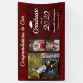 Abschluss-Klasse 2020 Foto Collage Wein Banner (Vertikal)