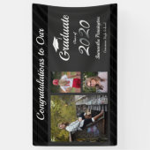 Abschluss-Klasse 2020 Fotocollage Gray Banner (Vertikal)