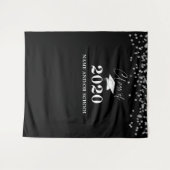 Abschluss-KLASSE 2020 - Hintergrund des Confetti-F Wandteppich (Vorderseite (Horizontal))