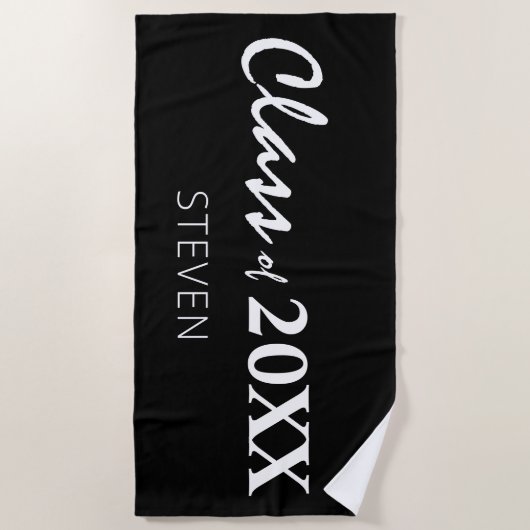 Abschluss-Klasse 2020 Personalisiert Strandtuch (Vorderseite)