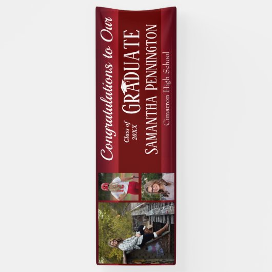 Abschluss-Klasse 2021 FotoCollage Banner (Vertikal)