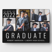 Abschluss-Klasse 2022 5 Foto Schwarz Fotoplatte (Vorderseite)