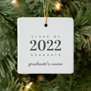 Abschluss-Klasse 2022 Graduate Keepake Keramikornament