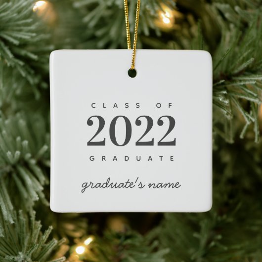 Abschluss-Klasse 2022 Graduate Keepake  Keramikornament (Baum)