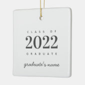 Abschluss-Klasse 2022 Graduate Keepake  Keramikornament (Links)