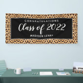 Abschluss-Klasse 2022 Leopard Personalisiert Banner (Messe)