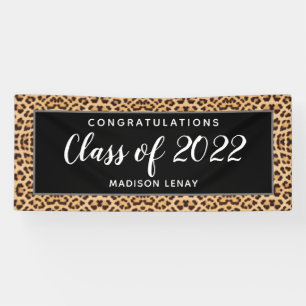 Abschluss-Klasse 2022 Leopard Personalisiert Banner