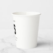 Abschluss-Klasse 2022 Moderner Name Pappbecher (Links)