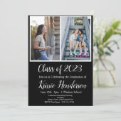 Abschluss, Klasse 2023, Einladung von Fotos (Stehend Vorderseite)