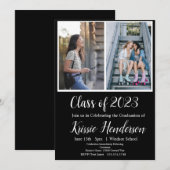 Abschluss, Klasse 2023, Einladung von Fotos (Vorne/Hinten)