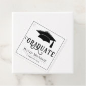 Abschluss-Klasse 2023 Schwarz-weißes Geschenk Geschenkanhänger (Beispiel)