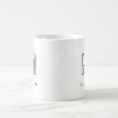 Abschluss-Klasse 2024 Minimalistisch Kaffeetasse (Mittel)