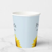 Abschluss-Klasse 2024 Sonnenblume Pappbecher (Rechts)