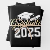 Abschluss-Klasse 2025 Geschenkpapier Set (Beispiel)