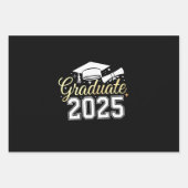 Abschluss-Klasse 2025 Geschenkpapier Set (Vorderseite)