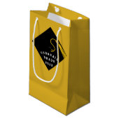 Abschluss-Klasse 2025 Glückwunsch Kleine Geschenkt Geschenktüte (Vorderseite Schrägansicht)