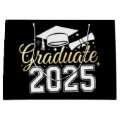 Abschluss-Klasse 2025 Große Geschenktüte (Vorderseite)