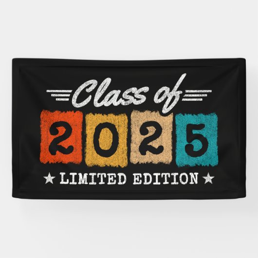 Abschluss-Klasse 2025 Hochschulabsolvent Senior 20 Banner (Horizontal)