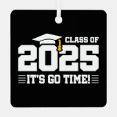 Abschluss-Klasse 2025 Hochschulabsolvent Senior 20 Ornament Aus Metall (Rückseite)