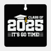 Abschluss-Klasse 2025 Hochschulabsolvent Senior 20 Ornament Aus Metall (Vorderseite)