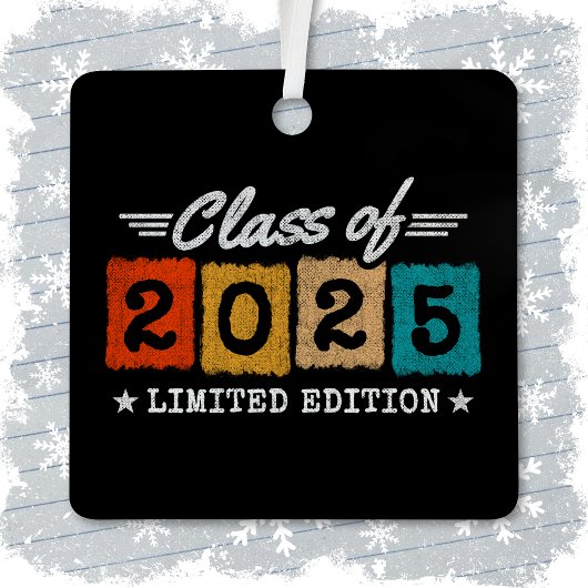 Abschluss-Klasse 2025 Hochschulabsolvent Senior 20 Ornament Aus Metall