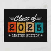 Abschluss-Klasse 2025 Hochschulabsolvent Senior 20 Postkarte (Vorderseite)