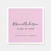 Abschluss-Klasse 2025 Kalligrafie Serviette (Vorderseite)