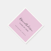 Abschluss-Klasse 2025 Kalligrafie Serviette (Ecke)