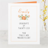 Abschluss-Klasse 2025 Karte (Gelbe Blume)