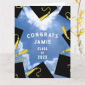 Abschluss-Klasse 2025 Karte (Gelbe Blume)