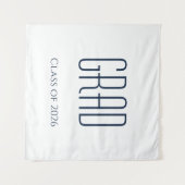 Abschluss-Klasse 2025 Minimalistisch Wandteppich (Vorderseite (Horizontal))